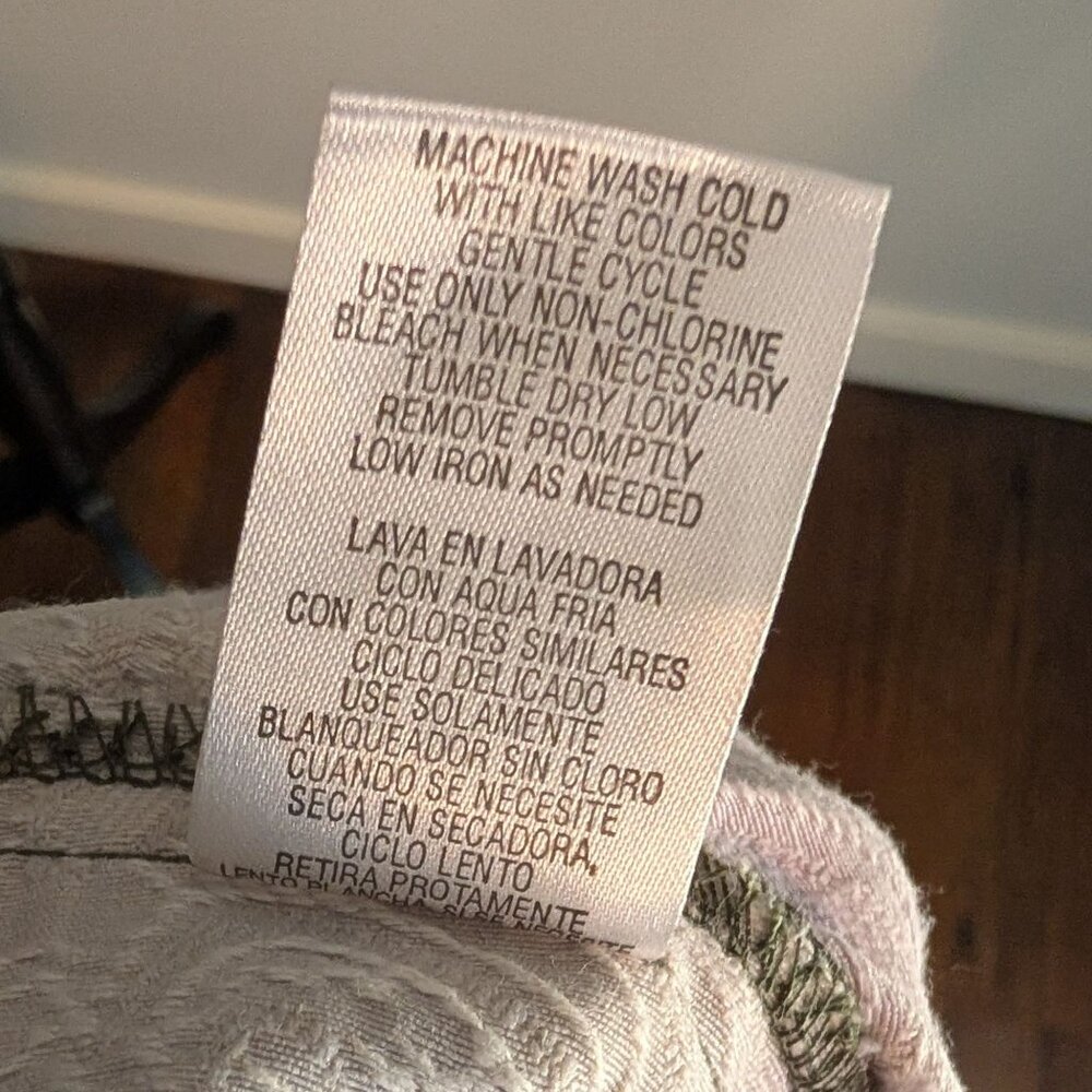 Rebecca Malone Women's Green & Purple‎ Paisley Denim Jacket - XL - Picture 7 of 7